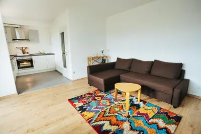 Küche/Küchenzeile in der Unterkunft Ferienwohnung BöseHansen