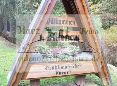 Ein Zertifikat, Auszeichnung, Logo oder anderes Dokument, das in der Unterkunft Eulennestchen-Harz Fewo S1 oder L2 Für Single, Paar oder Familie & Hund Oberharz ausgestellt ist