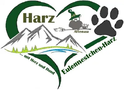 Ein Zertifikat, Auszeichnung, Logo oder anderes Dokument, das in der Unterkunft Eulennestchen-Harz Fewo S1 oder L2 Für Single, Paar oder Familie & Hund Oberharz ausgestellt ist