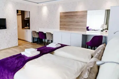 Ein Bett oder Betten in einem Zimmer der Unterkunft Haus am See HS 233