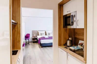 Ein Bett oder Betten in einem Zimmer der Unterkunft Haus am See HS 233