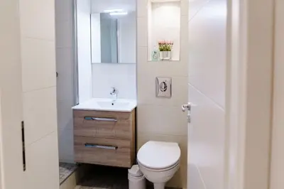 Ein Badezimmer in der Unterkunft Haus am See HS 233