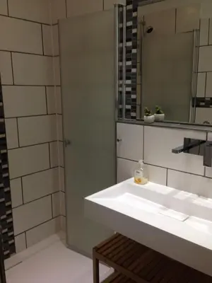 Ein Badezimmer in der Unterkunft Hahnenklee Ferienpark 136
