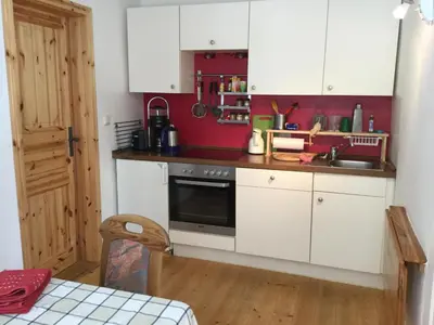 Küche/Küchenzeile in der Unterkunft Haus Jakobi