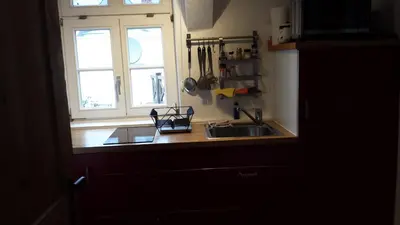 Küche/Küchenzeile in der Unterkunft Haus Jakobi