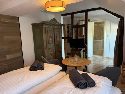 Ein Bett oder Betten in einem Zimmer der Unterkunft Hotel Zur Erholung