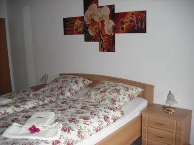 Ein Bett oder Betten in einem Zimmer der Unterkunft Pension Möhring
