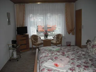 Ein Bett oder Betten in einem Zimmer der Unterkunft Pension Möhring