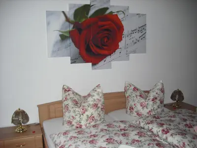 Ein Bett oder Betten in einem Zimmer der Unterkunft Pension Möhring