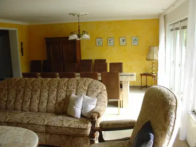 Ein Sitzbereich in der Unterkunft Am Märchenturm