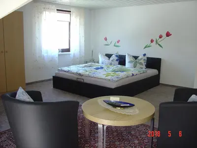 Ein Bett oder Betten in einem Zimmer der Unterkunft Am Märchenturm