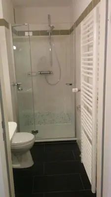 Ein Badezimmer in der Unterkunft Luchsbutze