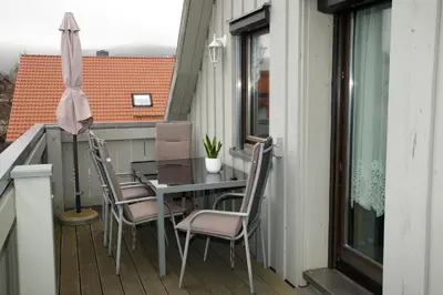 Ein Balkon oder eine Terrasse in der Unterkunft Gästehaus am Kirschberg