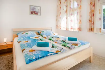 Ein Bett oder Betten in einem Zimmer der Unterkunft Villa Parkhaus