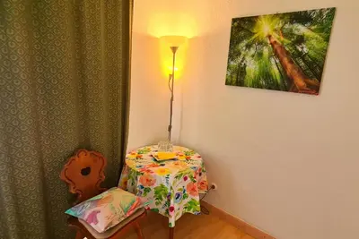 Ein Bett oder Betten in einem Zimmer der Unterkunft Hotel garni Am Hochwald
