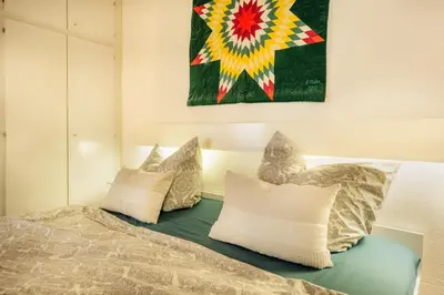 Ein Sitzbereich in der Unterkunft Ferienwohnung Harz-Flair 264