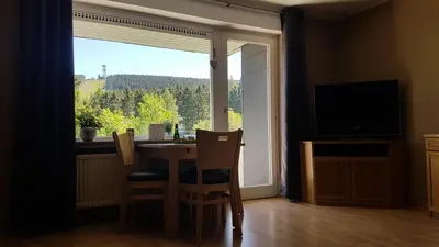 TV/Unterhaltungsangebot in der Unterkunft Ferienwohnung Singer Am Erlebnisbocksberg