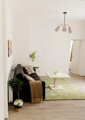 Ein Sitzbereich in der Unterkunft Arion-Thale