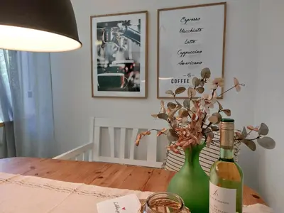 Getränke in der Unterkunft Ferienhaus Am Stadtpark