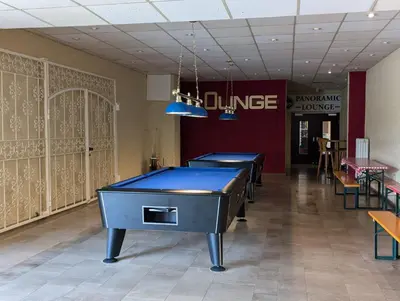 Ein Billardtisch in der Unterkunft Ferienwohnung Harz-Panorama 434