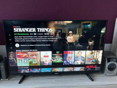 TV/Unterhaltungsangebot in der Unterkunft Moderne, ruhige Ferienwohnung in Braunlage Harz inkl WLAN & Netflix