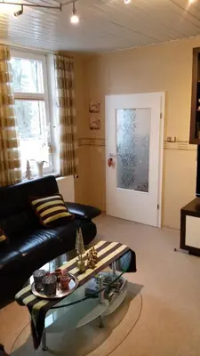 Ein Sitzbereich in der Unterkunft Haus Isabelle OG