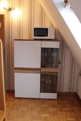 Küche/Küchenzeile in der Unterkunft Ferienwohnung Paula