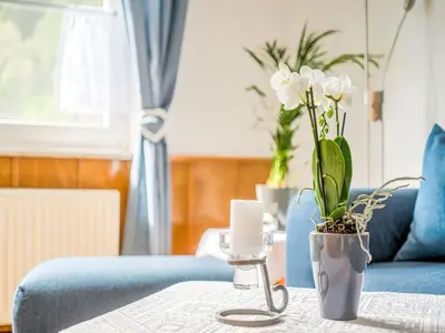 Ein Bett oder Betten in einem Zimmer der Unterkunft Gemütliche Ferienwohnung bei Braunlage