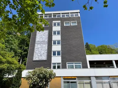 Das Gebäude in dem sich die Pension befindet