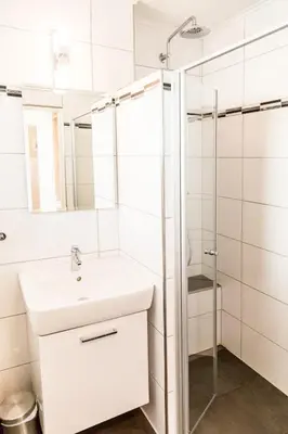 Ein Badezimmer in der Unterkunft Petra