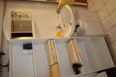 Ein Badezimmer in der Unterkunft Ferienwohnung Schmidt