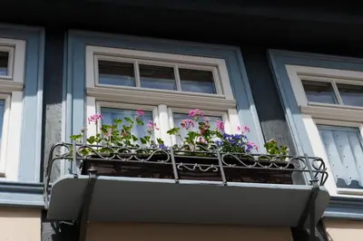 Ein Balkon oder eine Terrasse in der Unterkunft Das Ferienhaus