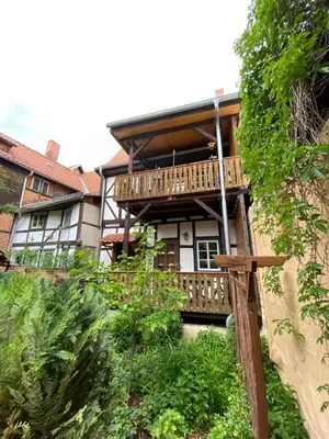 Ein Balkon oder eine Terrasse in der Unterkunft Ferienwohnungen Word 5 Altstadt Quedlinburg