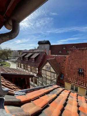 Ein Balkon oder eine Terrasse in der Unterkunft Ferienwohnungen Word 5 Altstadt Quedlinburg