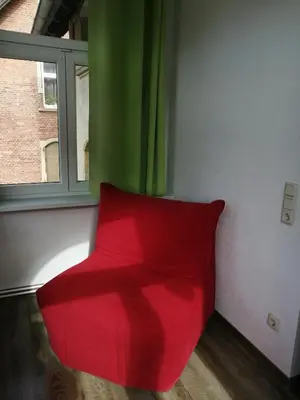 Ein Sitzbereich in der Unterkunft Holiday Home Schloßblick