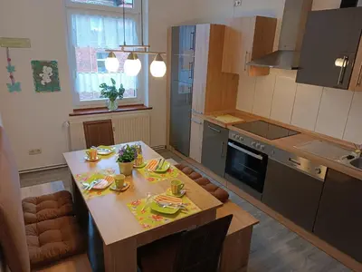 Küche/Küchenzeile in der Unterkunft Holiday Home Schloßblick