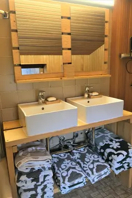 Ein Badezimmer in der Unterkunft Ursprüngliches Harzhaus für Aktive in Clausthal