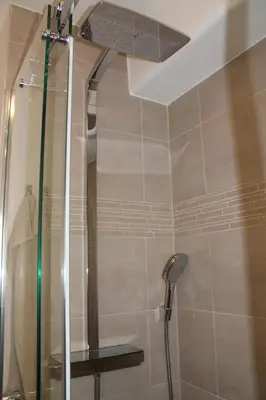Ein Badezimmer in der Unterkunft Ferienwohnungen Lübbers