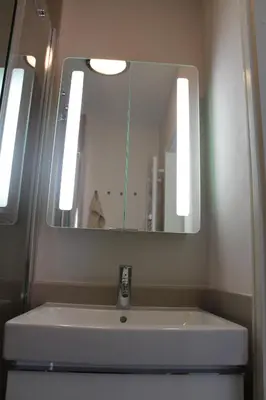 Ein Badezimmer in der Unterkunft Ferienwohnungen Lübbers