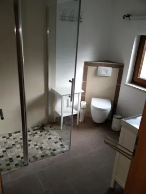Ein Badezimmer in der Unterkunft Ferienhaus Förster III