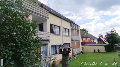 Das Gebäude in dem sich die Ferienwohnung befindet