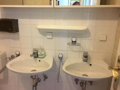 Ein Badezimmer in der Unterkunft Ferienwohnung Harzsterne