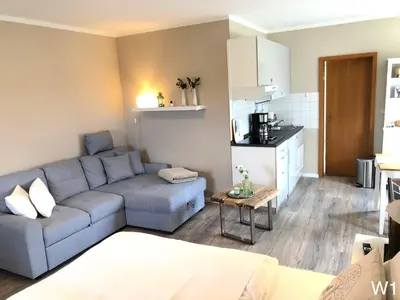Küche/Küchenzeile in der Unterkunft Ferienwohnung Kraft
