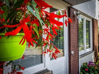 Ein Garten an der Unterkunft Zauberhaftes Altstadt-Apartment