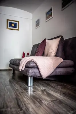 Ein Sitzbereich in der Unterkunft Zauberhaftes Altstadt-Apartment