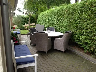 Ein Garten an der Unterkunft Ferienhaus 2 Am Eichenberg