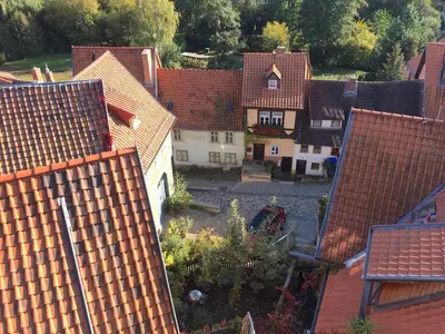 Das Gebäude in dem sich die Ferienwohnung befindet