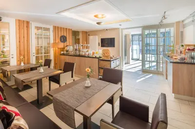 Küche/Küchenzeile in der Unterkunft GDA Hotel Schwiecheldthaus