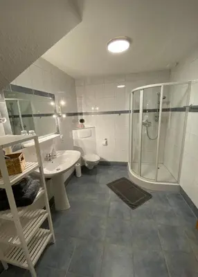 Ein Badezimmer in der Unterkunft Ferienhaus Jana