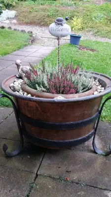 Ein Garten an der Unterkunft Haus am Sonnenhang
